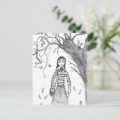 Creepy Halloween Postkarte (Stehend Vorderseite)