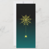 Creepy Halloween Pumpkin Einladung (Rückseite)