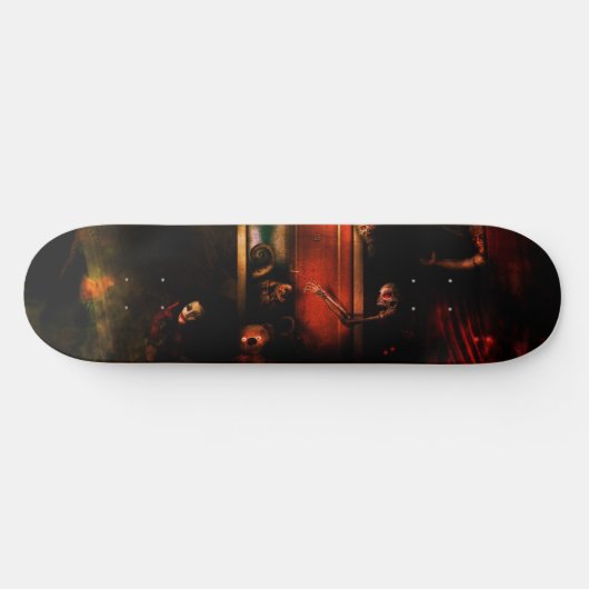 Creepy Halloween Skateboard (Horizontal)