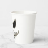 Creepy Halloween Skeleton Face Party Pappbecher (Links)
