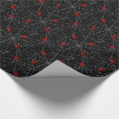 Creepy Halloween Spider Web Geschenkpapier (Ecke)