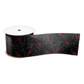 Creepy Halloween Spider Web Satinband (Spule)
