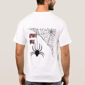Creepy Halloween Spider Web T-Shirt (Rückseite)