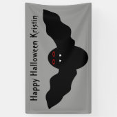 Creepy Halloween Vampire Bat Custom Banner (Vertikal)
