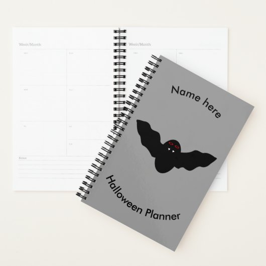 Creepy Halloween Vampire Bat Custom Planner Planer (Anzeige)