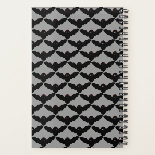 Creepy Halloween Vampire Bat Custom Planner Planer (Rückseite)