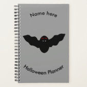 Creepy Halloween Vampire Bat Custom Planner Planer (Vorderseite)