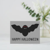 Creepy Halloween Vampire Bat Custom Postcard Postkarte (Stehend Vorderseite)