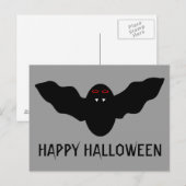 Creepy Halloween Vampire Bat Custom Postcard Postkarte (Vorne/Hinten)