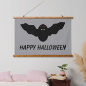 Creepy Halloween Vampire Bat Custom Wandteppich Mit Holzrahmen (Schlafzimmer)
