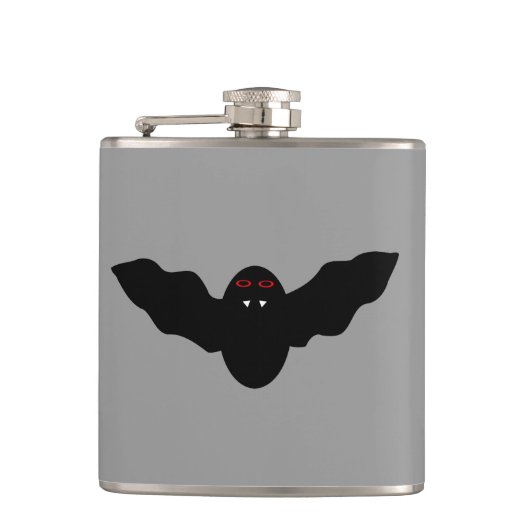 Creepy Halloween Vampire Bat Flask Flachmann (Vorderseite)