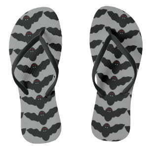 Creepy Halloween Vampire Bat Flip Flops Badesandalen
