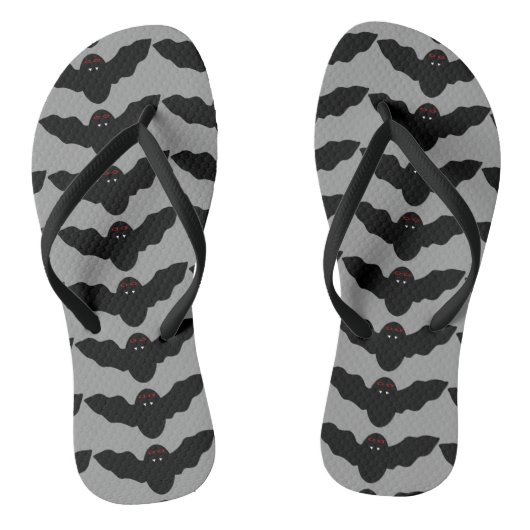 Creepy Halloween Vampire Bat Flip Flops Badesandalen (Fußbett)
