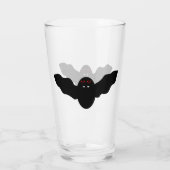 Creepy Halloween Vampire Bat Glas (Rückseite)