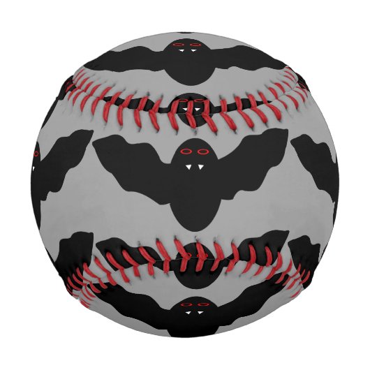Creepy Halloween Vampire Bat Halloween Baseball (Vorderseite)