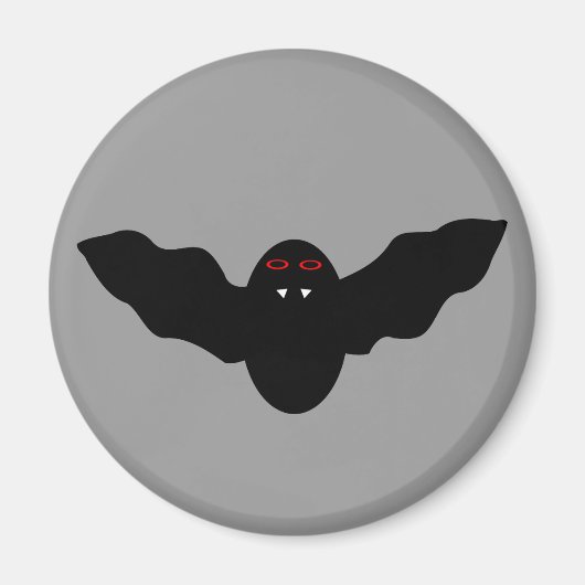 Creepy Halloween Vampire Bat Magnet (Vorne)