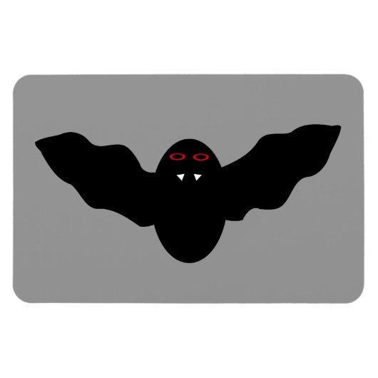 Creepy Halloween Vampire Bat Magnet (Horizontal)
