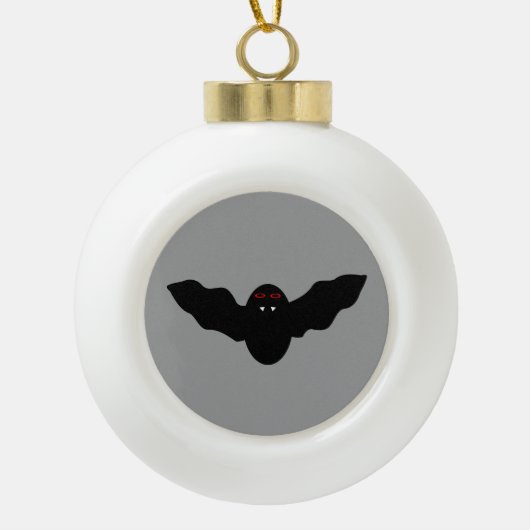 Creepy Halloween Vampire Bat Ornament (Vorderseite)
