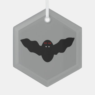 Creepy Halloween Vampire Bat Ornament Aus Glas