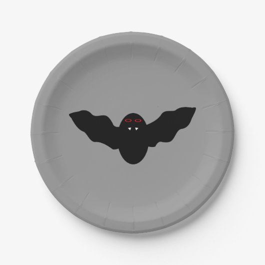 Creepy Halloween Vampire Bat Paper Party Teller (Vorderseite)