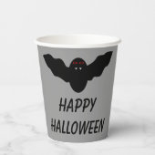 Creepy Halloween Vampire Bat Pappbecher (Rückseite)