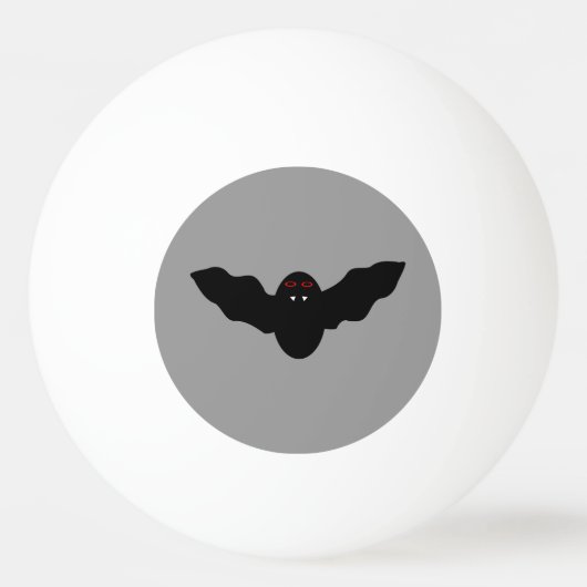 Creepy Halloween Vampire Bat Ping Pong Ball Tischtennisball (Vorderseite)