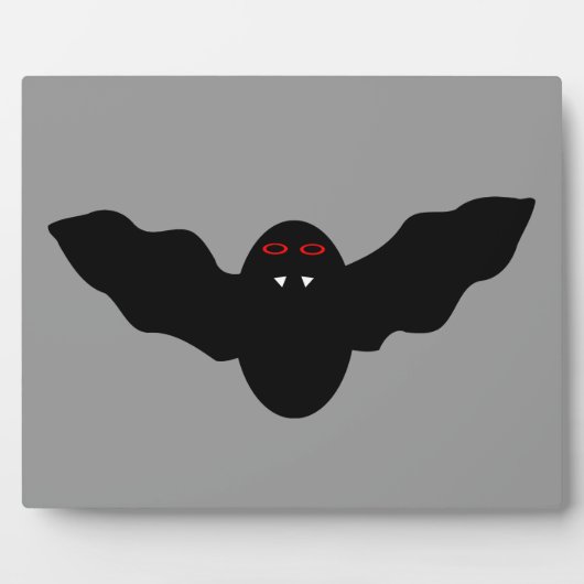 Creepy Halloween Vampire Bat Plaque Fotoplatte (Vorderseite)