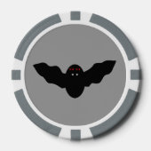 Creepy Halloween Vampire Bat Pokerchips (Vorderseite)