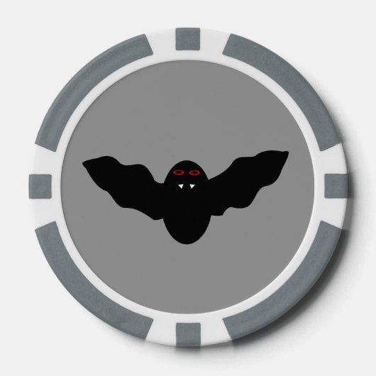 Creepy Halloween Vampire Bat Pokerchips (Vorderseite)