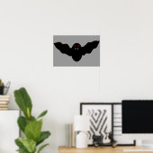Creepy Halloween Vampire Bat Poster (Heimbüro)