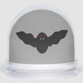 Creepy Halloween Vampire Bat Schneekugeln (Vorderseite)