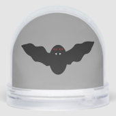Creepy Halloween Vampire Bat Schneekugeln (Rückseite)