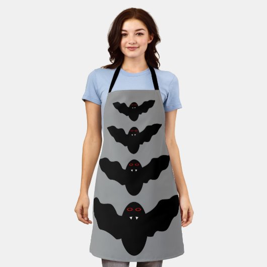 Creepy Halloween Vampire Bat Schürze (Getragen)