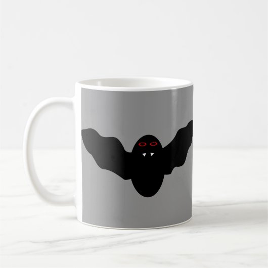 Creepy Halloween Vampire Bat Tasse (Links)
