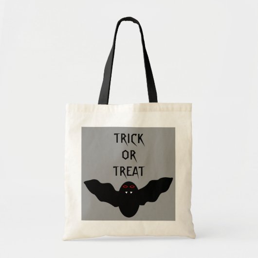 Creepy Halloween Vampire Bat Trick oder Treat Bag Tragetasche (Vorne)