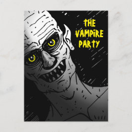 Creepy Halloween Vampire Party Postkarte