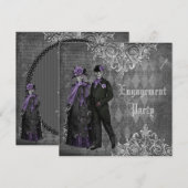 Creepy Halloweenbraut-u. Einladung (Vorne/Hinten)