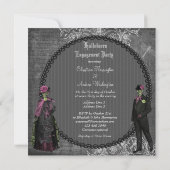 Creepy Halloweenbraut-u. Einladung (Rückseite)