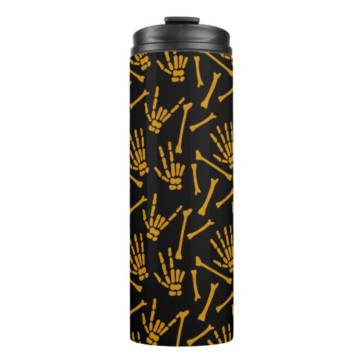 Creepy Handknochen Thermosbecher (Vorderseite)