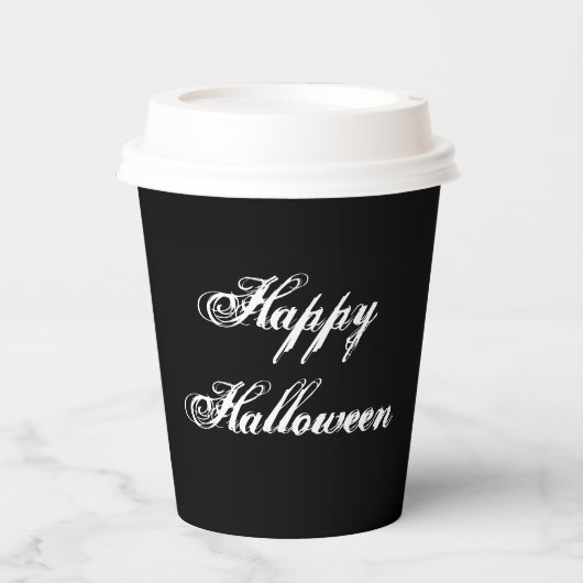 Creepy Happy Halloween Paper Cup Pappbecher (Vorderseite)