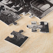 Creepy Haunted House Graveyard Drawing Puzzle (Seite)