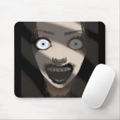 Creepy Haunting Ghost Lady Mousepad (Mit Mouse)