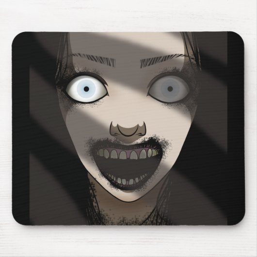 Creepy Haunting Ghost Lady Mousepad (Vorne)