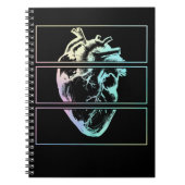 Creepy Heart Human Anatomy Hexe Emo Pastel Goth Notizblock (Vorderseite)