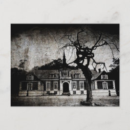 Creepy-Herrenhaus - Postkarte