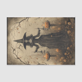 Creepy Hexe Eerie Forest Halloween Decoupage Seidenpapier