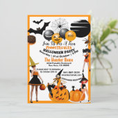 Creepy Hexen Spooktacular Halloween-Party Teens Einladung (Stehend Vorderseite)