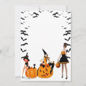 Creepy Hexen Spooktacular Halloween-Party Teens Einladung (Rückseite)