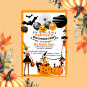 Creepy Hexen Spooktacular Halloween-Party Teens Einladung
