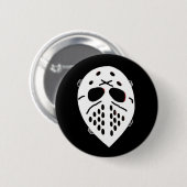 Creepy Hockey Mask Products Button (Vorne & Hinten)